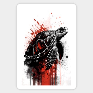 Sea Turtle Ink Painting Sticker